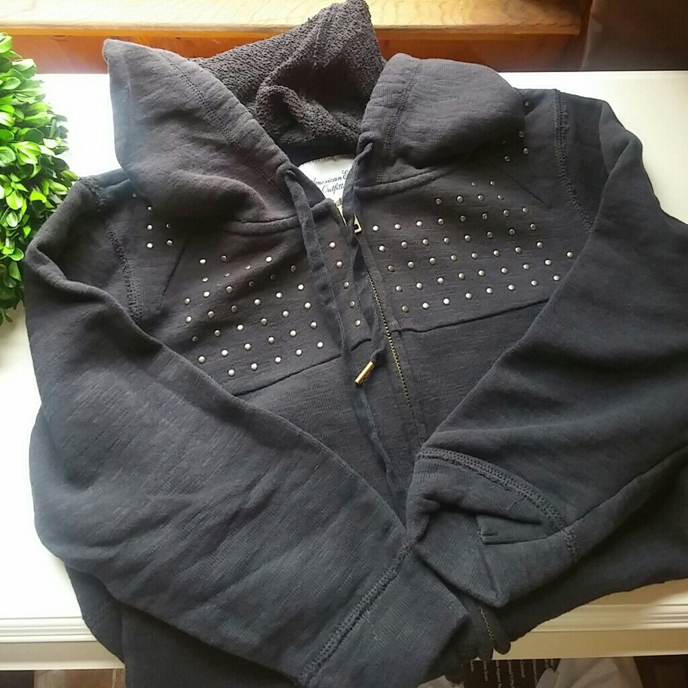 AE hoodie with stud details